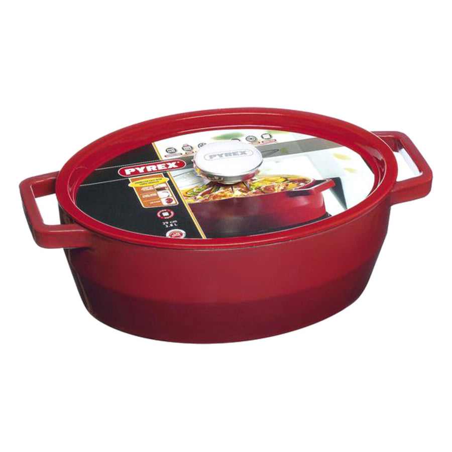 Casserole with lid Pyrex Slow Cook Cast Iron