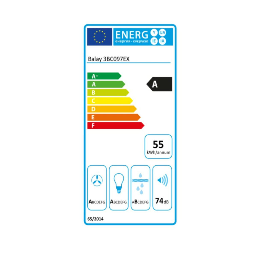 Conventional Hood Balay 720 m3/h 74 dB (A) Steel