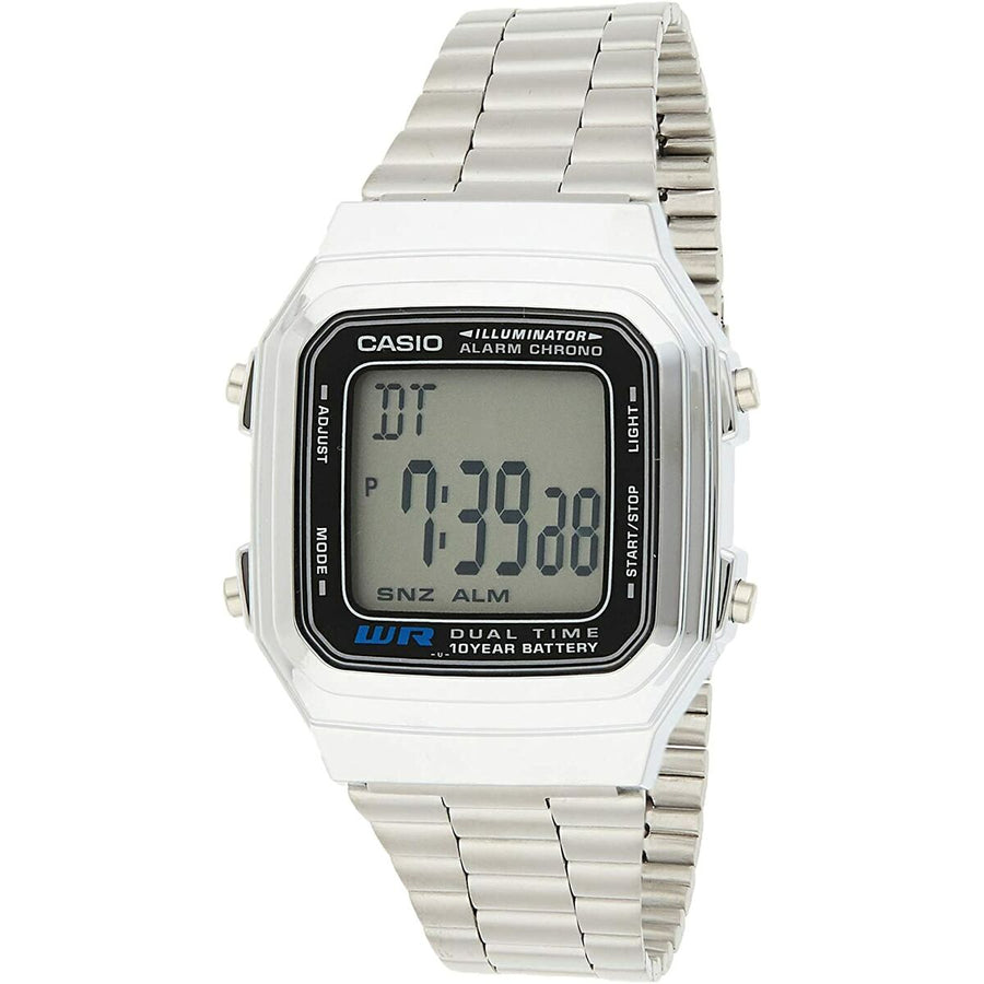 Unisex Watch Casio VINTAGE Black Silver (Ø 32 mm) (Ø 34 mm)