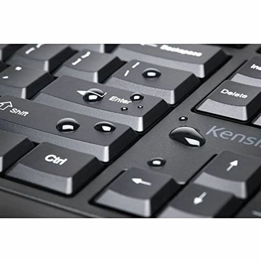 Keyboard and Wireless Mouse Kensington K75230ES Black Spanish Spanish Qwerty QWERTY