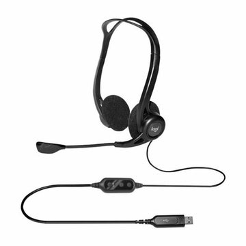 Headphones with Microphone Logitech 981-000100 Black