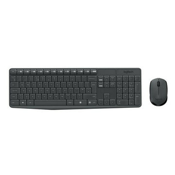 Keyboard and Wireless Mouse Logitech 920-007919 Black