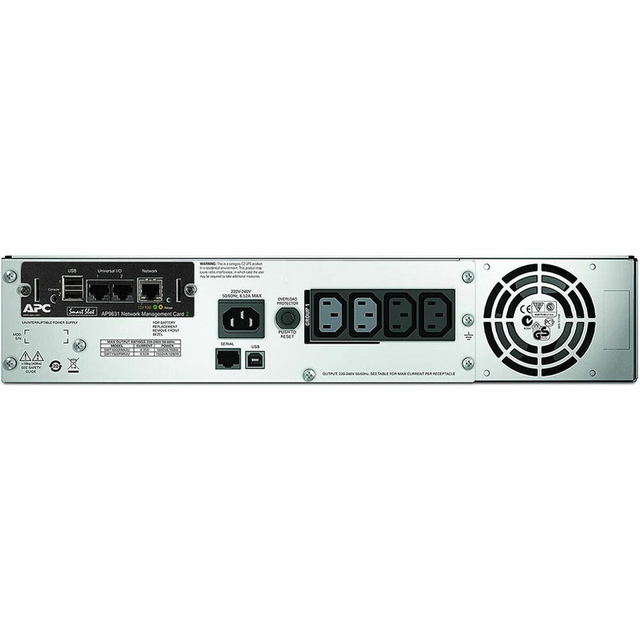 Uninterruptible Power Supply System Interactive UPS APC SMT1500RMI2UNC
