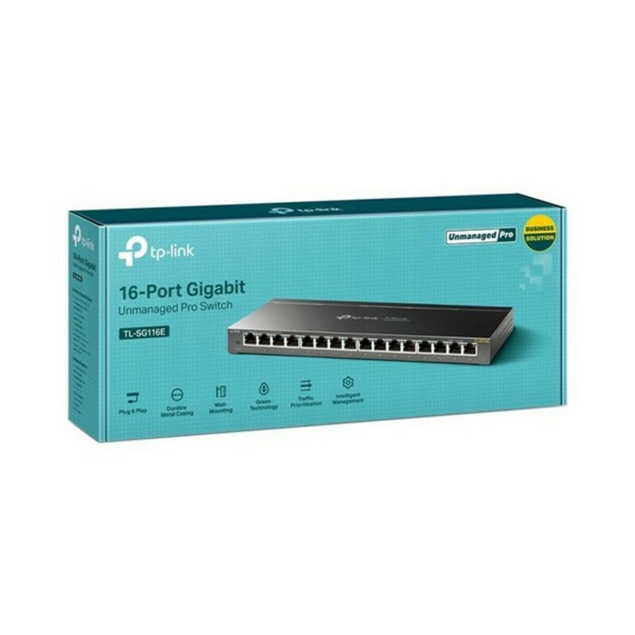 Desktop Switch TP-Link TL-SG116E RJ45 32 Gbps Black