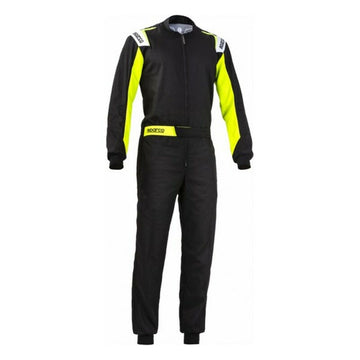 Karting Overalls Sparco Rookie Yellow Black (Size M)