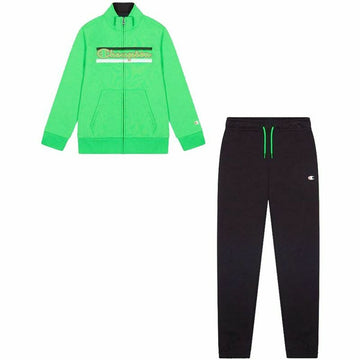 Children's Sports Outfit Champion Full Zip Lime green