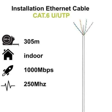 UTP Category 6 Rigid Network Cable Ewent (305 m)