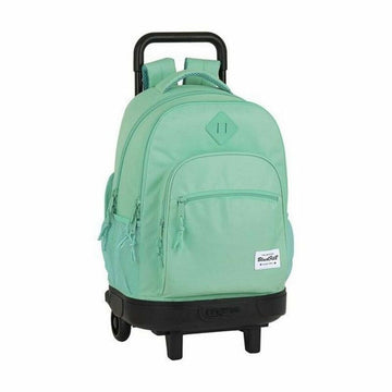 School Rucksack with Wheels Compact BlackFit8 M918 Turquoise 33 X 45 X 22 cm