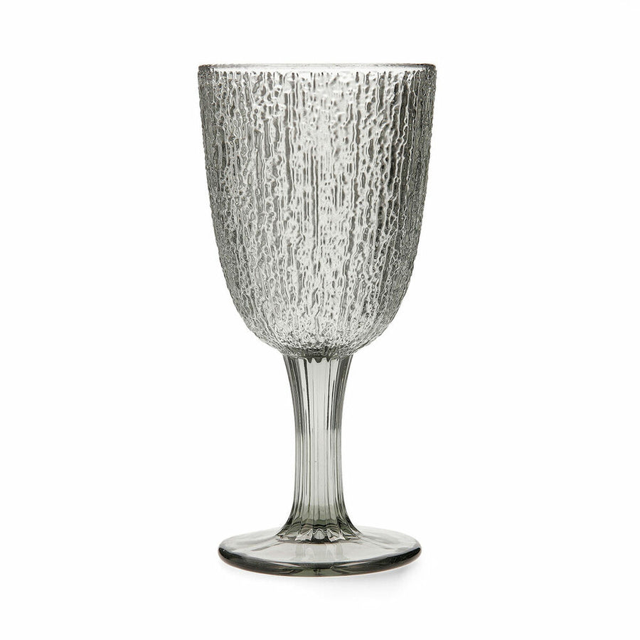 Wine glass Bidasoa Ikonic Grey (240 ml) (6 Units)