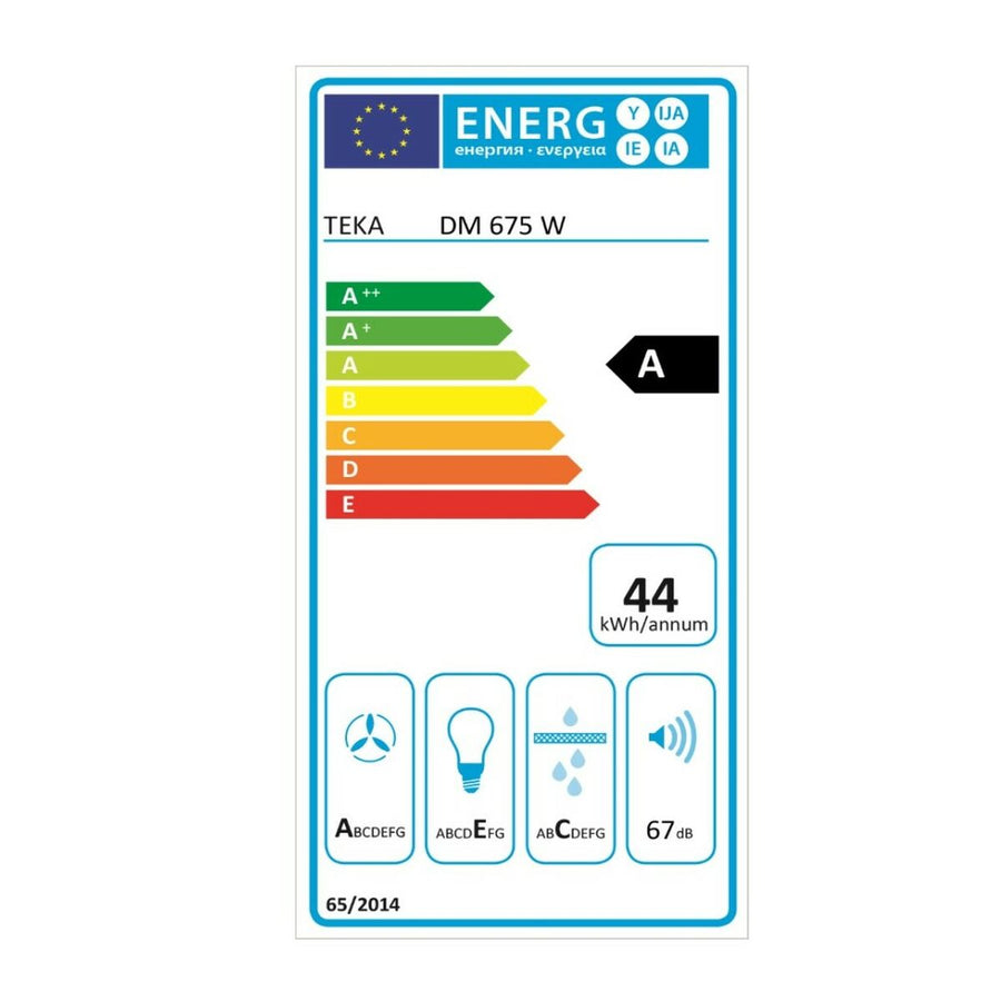 Conventional Hood Teka 40476230 60 cm 603 m3/h 67 dB 278W White