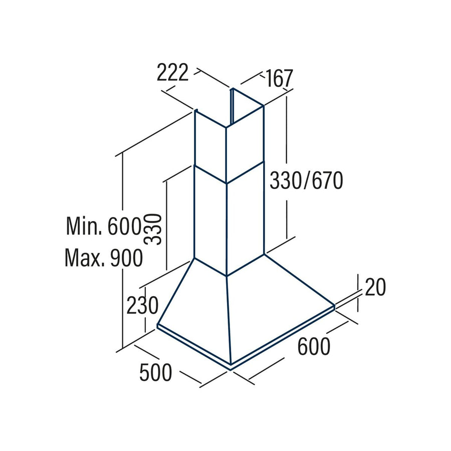 Conventional Hood Cata OMEGA II 600X Steel