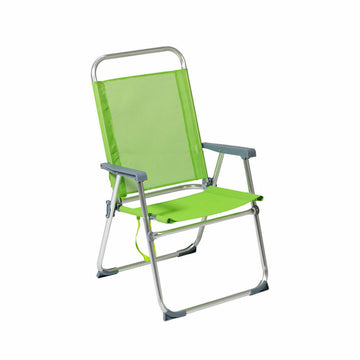 Beach Chair 22 mm Green Aluminium 52 x 56 cm (52 x 56 x 92 cm)