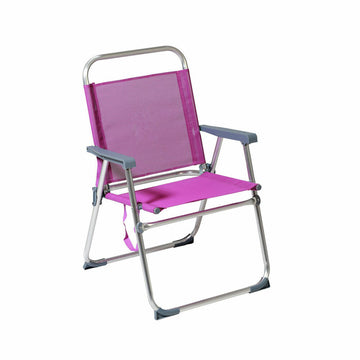 Beach Chair 22 mm Purple Aluminium 52 x 56 x 80 cm (52 x 56 x 80 cm)