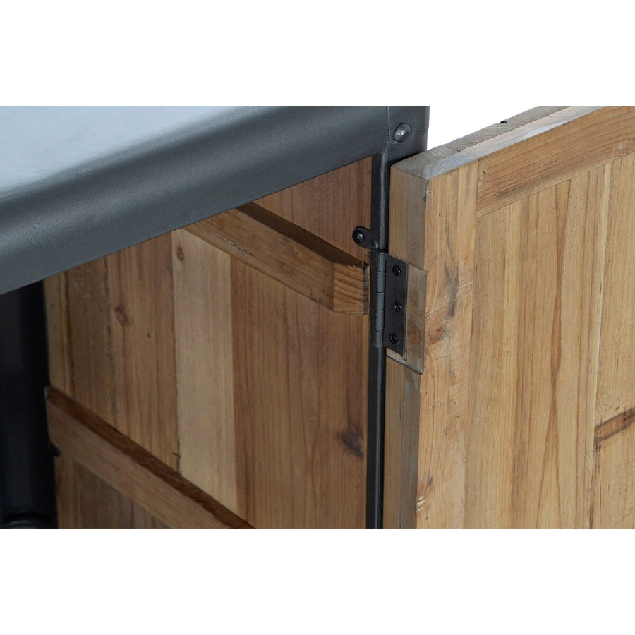 Sideboard DKD Home Decor MB-171204 144 x 45 x 75 cm Fir Natural Metal Light grey