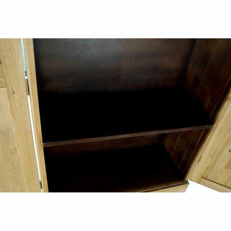 Cupboard DKD Home Decor 80 x 35 x 176 cm Fir Black Metal Brown