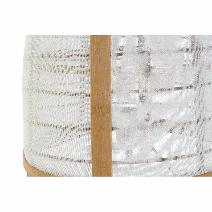 Desk lamp DKD Home Decor White Natural Bamboo 40 W 220 V 32 x 32 x 45,5 cm