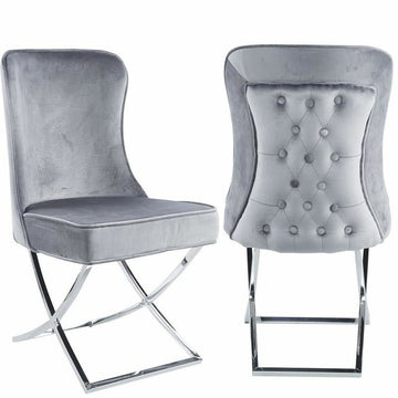 Chair DKD Home Decor Grey 53 x 64 x 99,5 cm