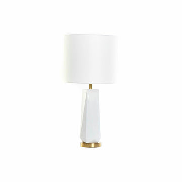Desk lamp DKD Home Decor 8424001847242 33 x 33 x 67 cm Ceramic Golden Metal White 220 V 50 W
