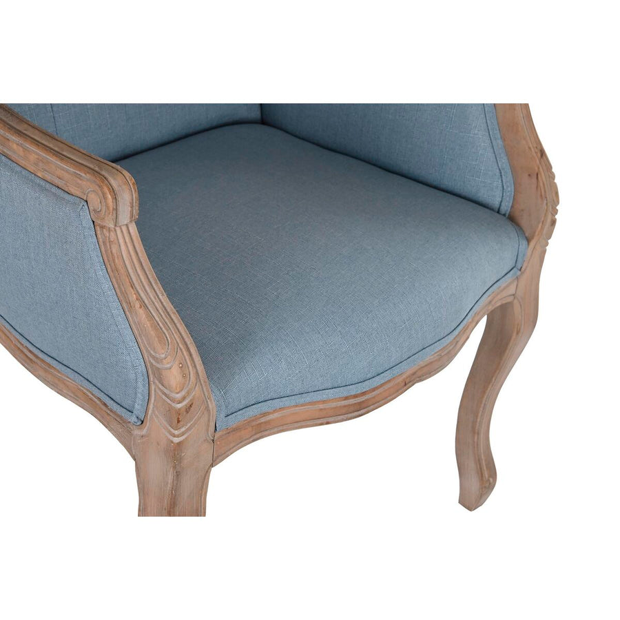 Dining Chair DKD Home Decor Blue Natural 30 x 40 cm 62 x 55 x 100 cm 63,5 x 50 x 102 cm