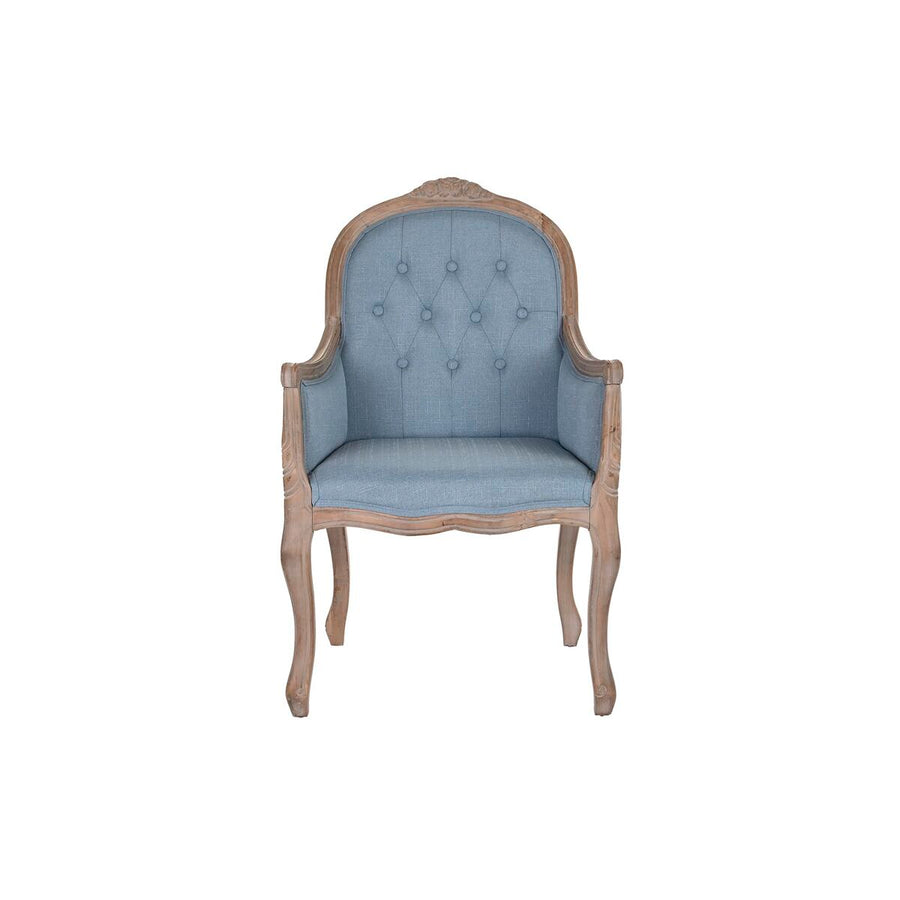 Dining Chair DKD Home Decor Blue Natural 30 x 40 cm 62 x 55 x 100 cm 63,5 x 50 x 102 cm