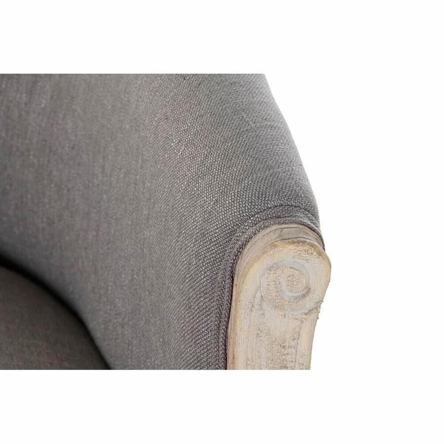 Armchair DKD Home Decor Grey Wood Polyester (58 x 56 x 69 cm)