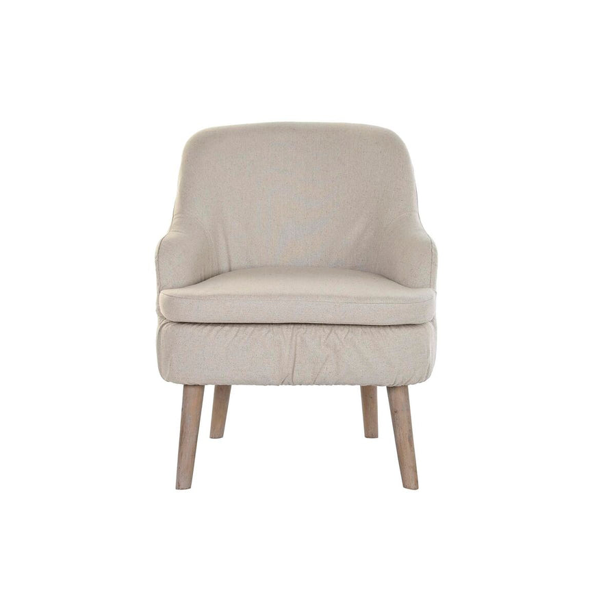 Armchair DKD Home Decor Beige Fir 61 x 56 x 75 cm