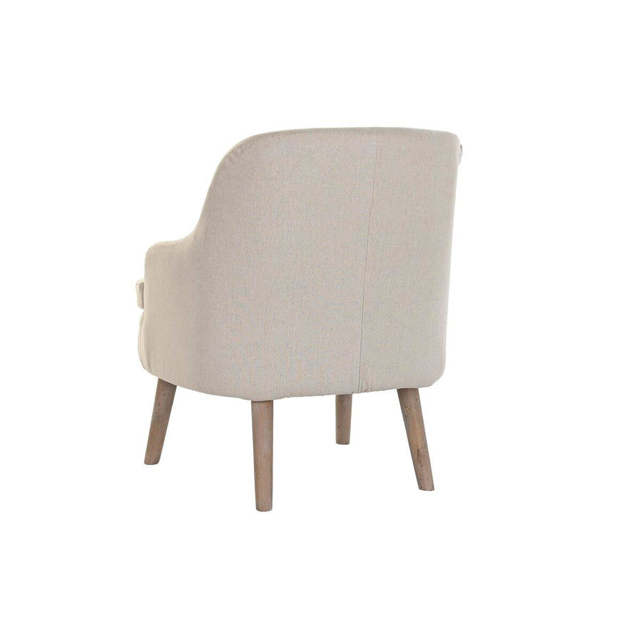 Armchair DKD Home Decor Beige Fir 61 x 56 x 75 cm