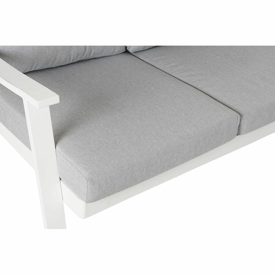 Garden sofa DKD Home Decor Grey 212 x 212 x 86 cm Crystal Aluminium 86 cm