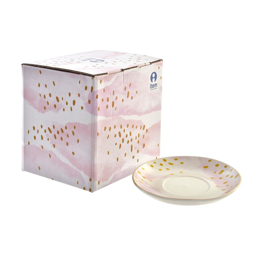 Teapot DKD Home Decor Crystal Porcelain Pink Transparent White Green (2 Units)