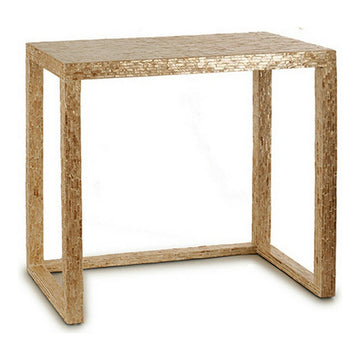 Table Hall Beige White Golden Mother of pearl Particleboard 30,5 x 78 x 90,5 cm