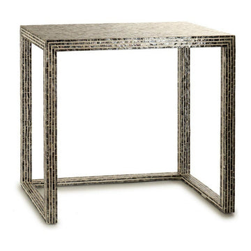 Table Hall Grey Mother of pearl Particleboard 30,5 x 78 x 90,5 cm