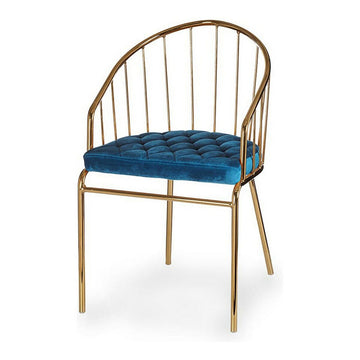 Chair Golden Blue Bars 51 x 81 x 52 cm