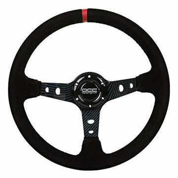 Racing Steering Wheel OCC Motorsport Black Black/Red Ø 35 cm