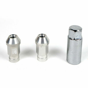 Set Nuts OMP 7075 Silver 20 uds M14 x 1,25