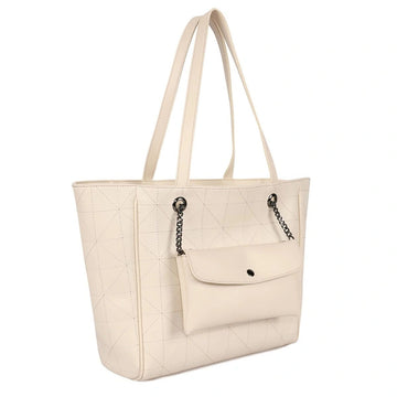 Women's Handbag Laura Ashley RELIEF-QUILTED-CREAM Cream 30 x 30 x 10 cm