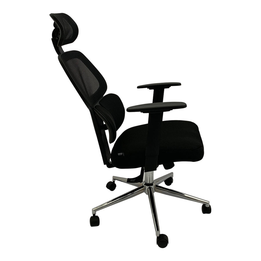 Office Chair with Headrest Astan Hogar Black